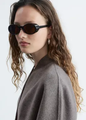 Veste en laine doublée - Taupe — photo 5