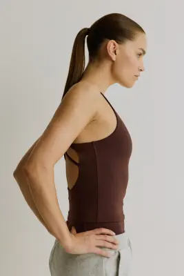 Débardeur de sport SculptMove™ - Marron chaud — photo 3