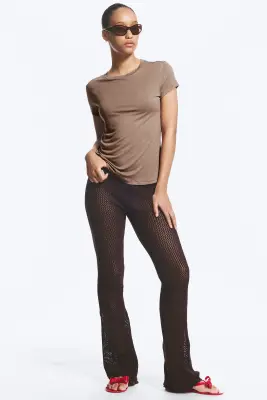 Chemise en viscose coupe standard - Taupe cendré — photo 1