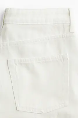 Jupe midi en denim - Blanc — photo 2