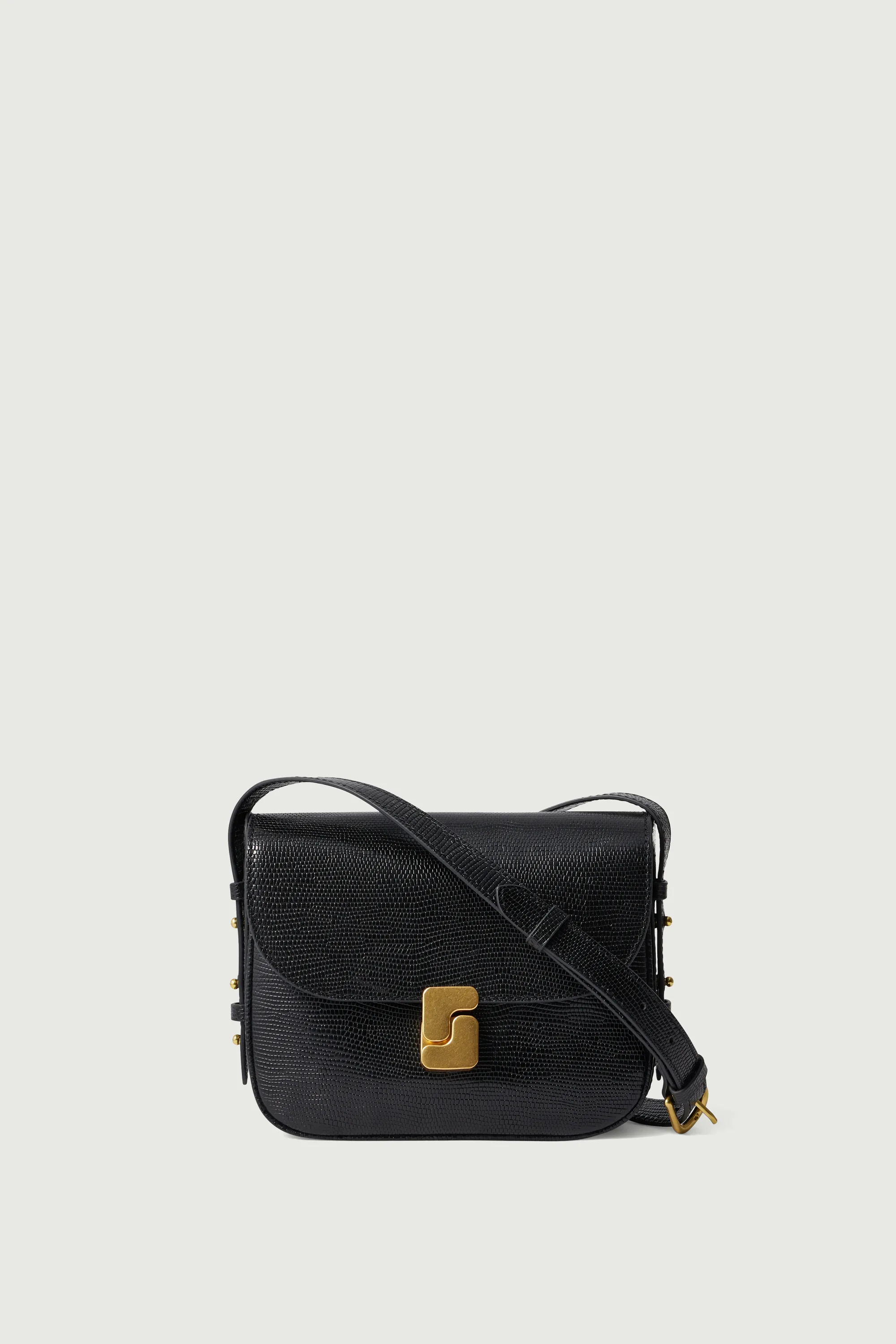 SAC BELLISSIMA MINI NOIR LÉZARD