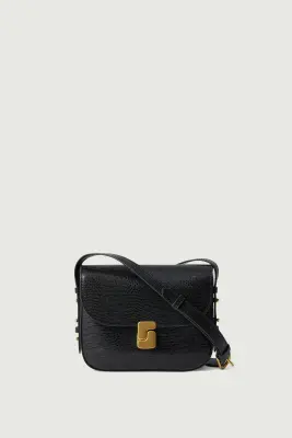SAC BELLISSIMA MINI NOIR LÉZARD — photo 1