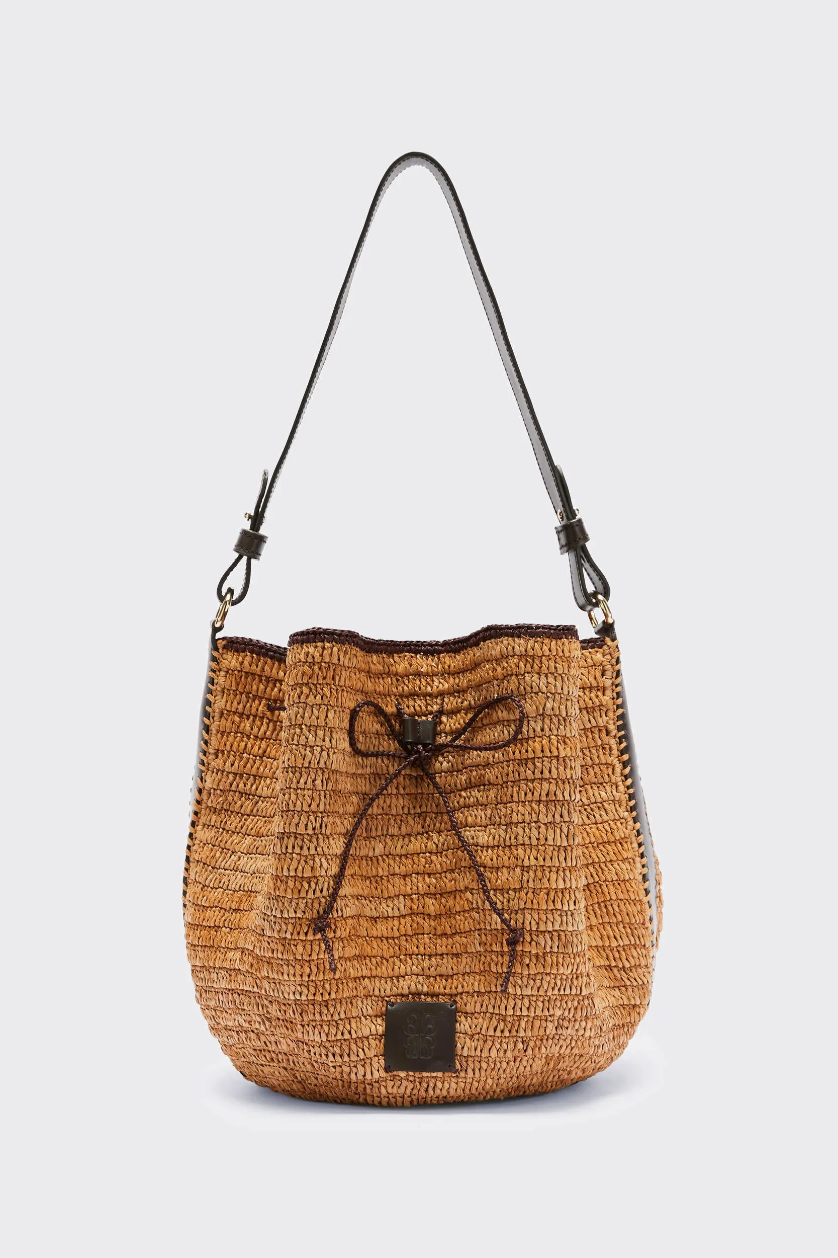 Panier Sola raphia et chocolat