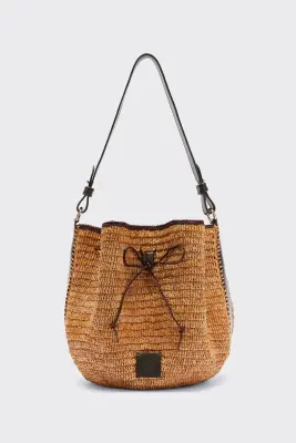 Panier Sola raphia et chocolat — photo 1