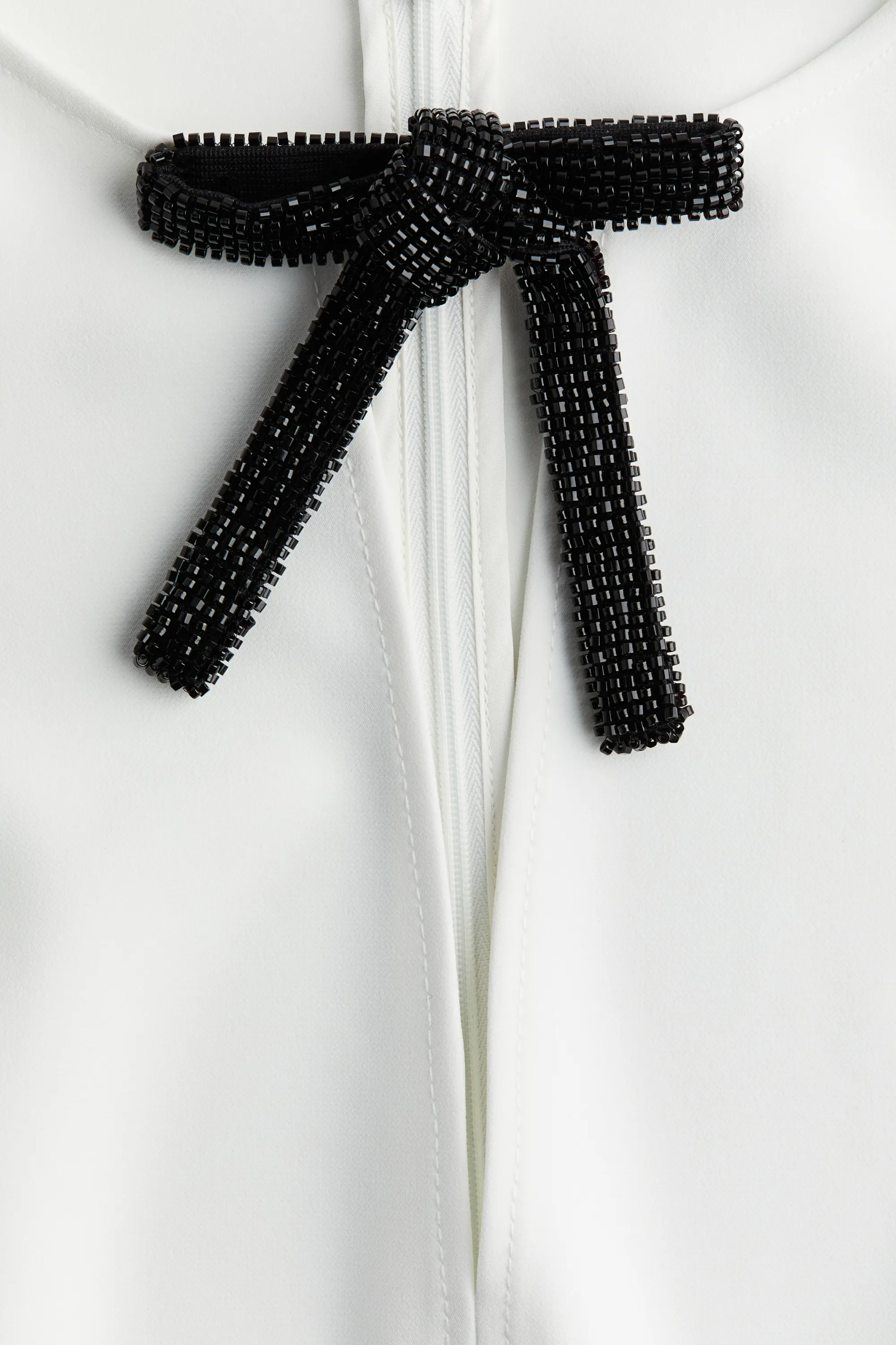 Robe avec nœud - Blanc
