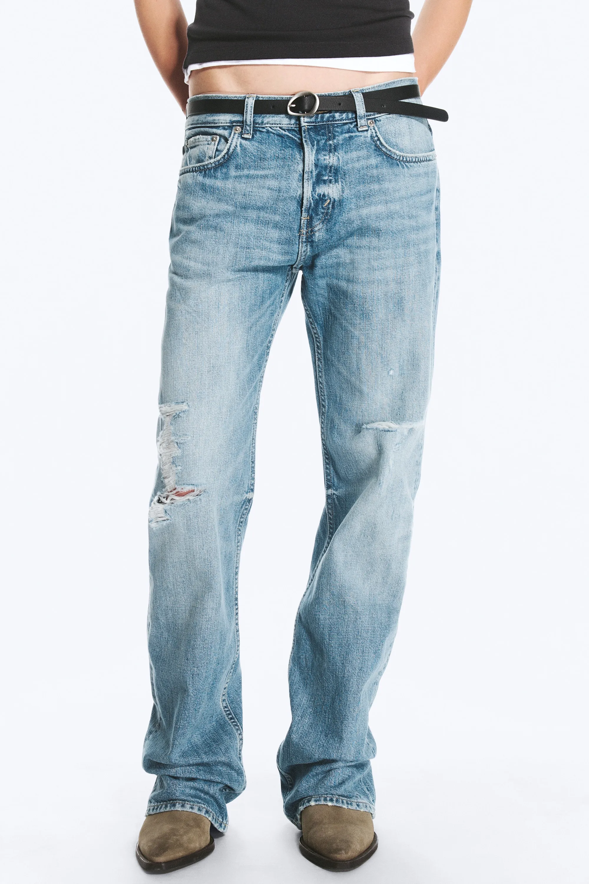 Jean droit standard taille basse Sonic - Captain Blue - Bleu clair