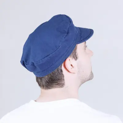 Casquette de travail en coton biologique 1G/48 - Navy — photo 3