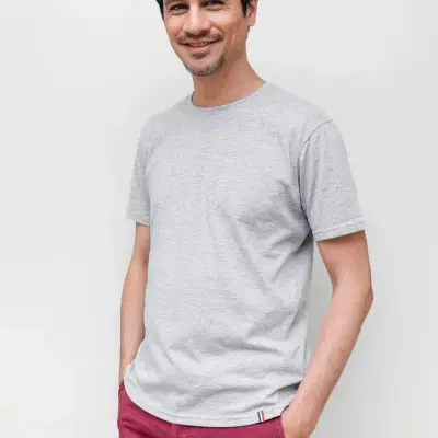 T-shirt Maurice gris chiné — photo 3