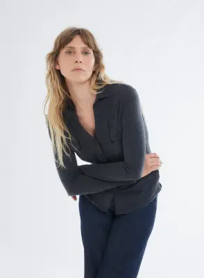 Chemise en coton et cachemire — photo 4