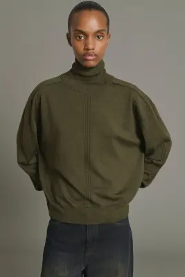 PULL NORD KAKI FONCÉ — photo 3