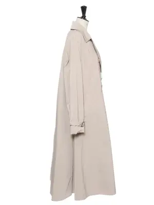 Trench long oversized en gabardine beige Prix boutique 1200€ Taille 40 — photo 3