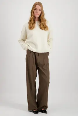 PULL LAINE MÉRINOS WOOLY - ÉCRU — photo 2