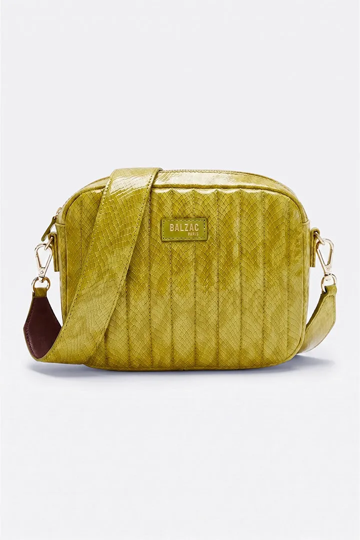 Sac César vernis embossé anis
