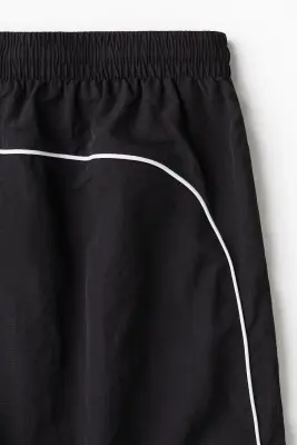Pantalon de survêtement en nylon Relaxed Fit - Noir — photo 1