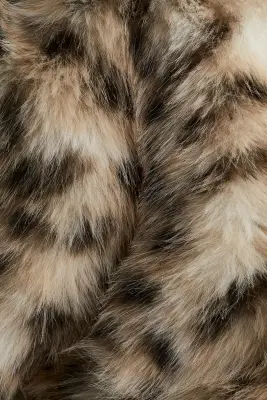Veste à capuche - Crème/imprimé léopard — photo 4