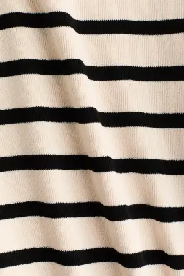 T-shirt en maille - Beige clair/rayé — photo 3
