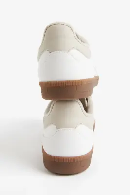 Sneakers - Blanc/beige clair — photo 4