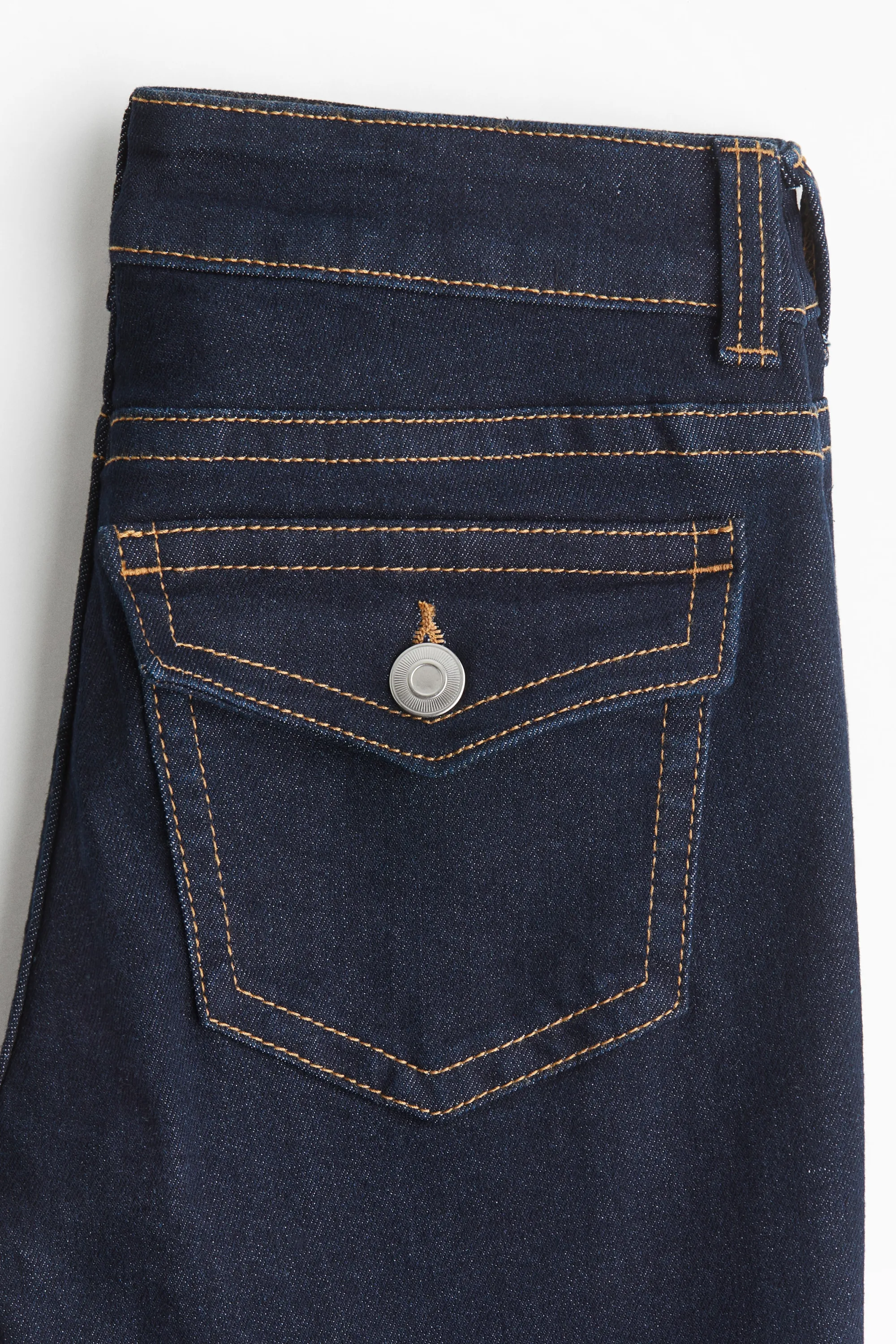 Flared Low Jeans - Bleu denim foncé