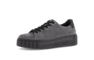 Baskets Gabor 76.410.40 Grises - Cuir Lacets Élastiques Grande Pointure Femme — photo 1