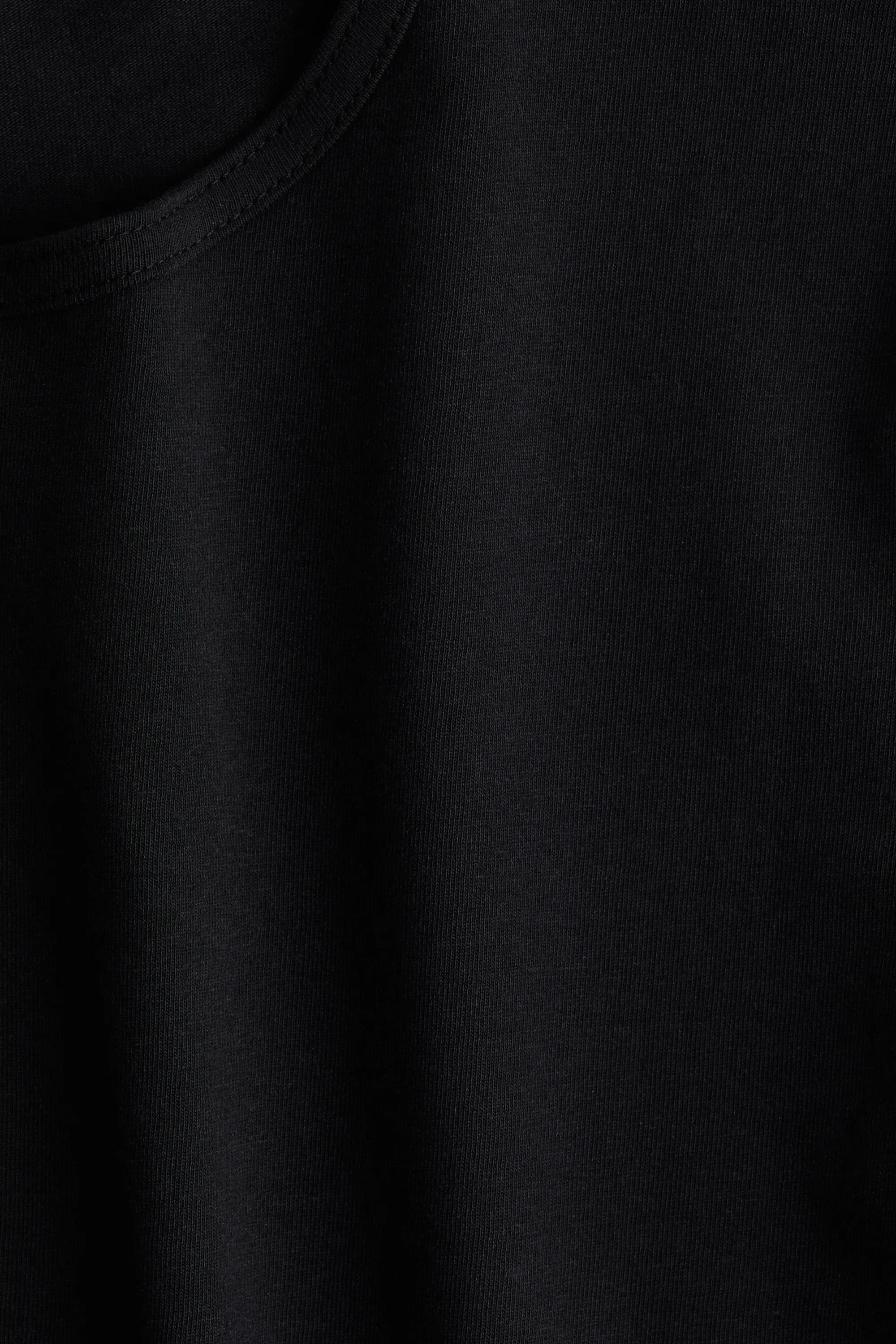 T-shirt en jersey de coton - Noir