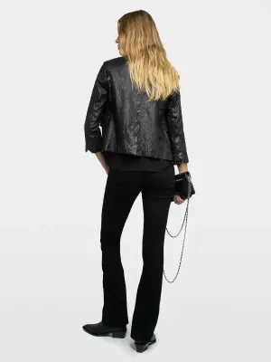 Blazer Verys Cuir Froissé — photo 2