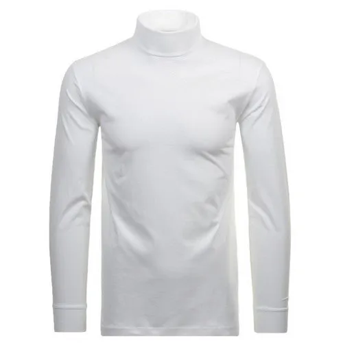RAGMAN COL ROULE GRANDE LONGUEUR COTON Blanc