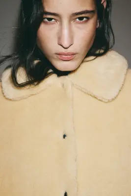 Veste en tissu peluche - Beige — photo 2