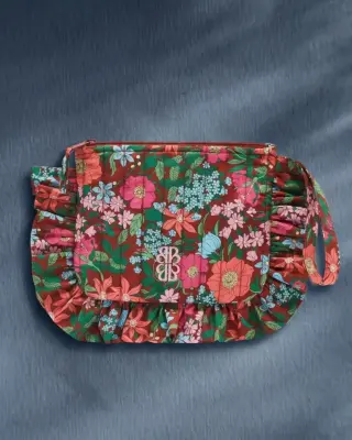 Pochette Carline imprimé Liberty rose et bordeaux — photo 2