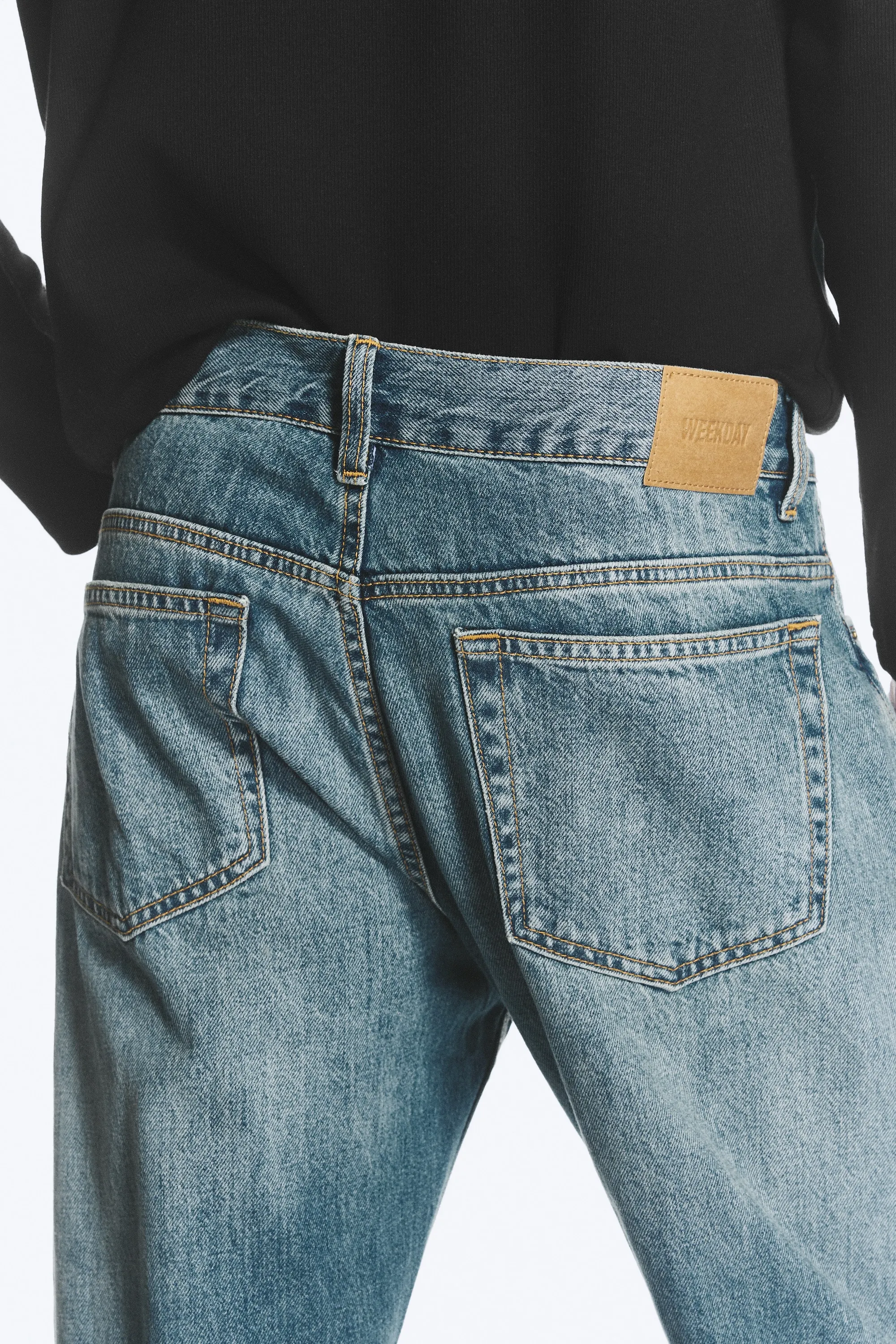 SPACE JEAN TAILLE MI-HAUTE COUPE DROITE DÉCONTRACTÉE - Stirrup Blue - Bleu moyen