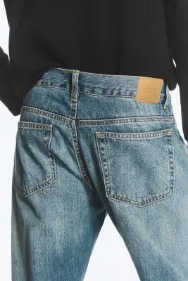 SPACE JEAN TAILLE MI-HAUTE COUPE DROITE DÉCONTRACTÉE - Stirrup Blue - Bleu moyen — photo 1