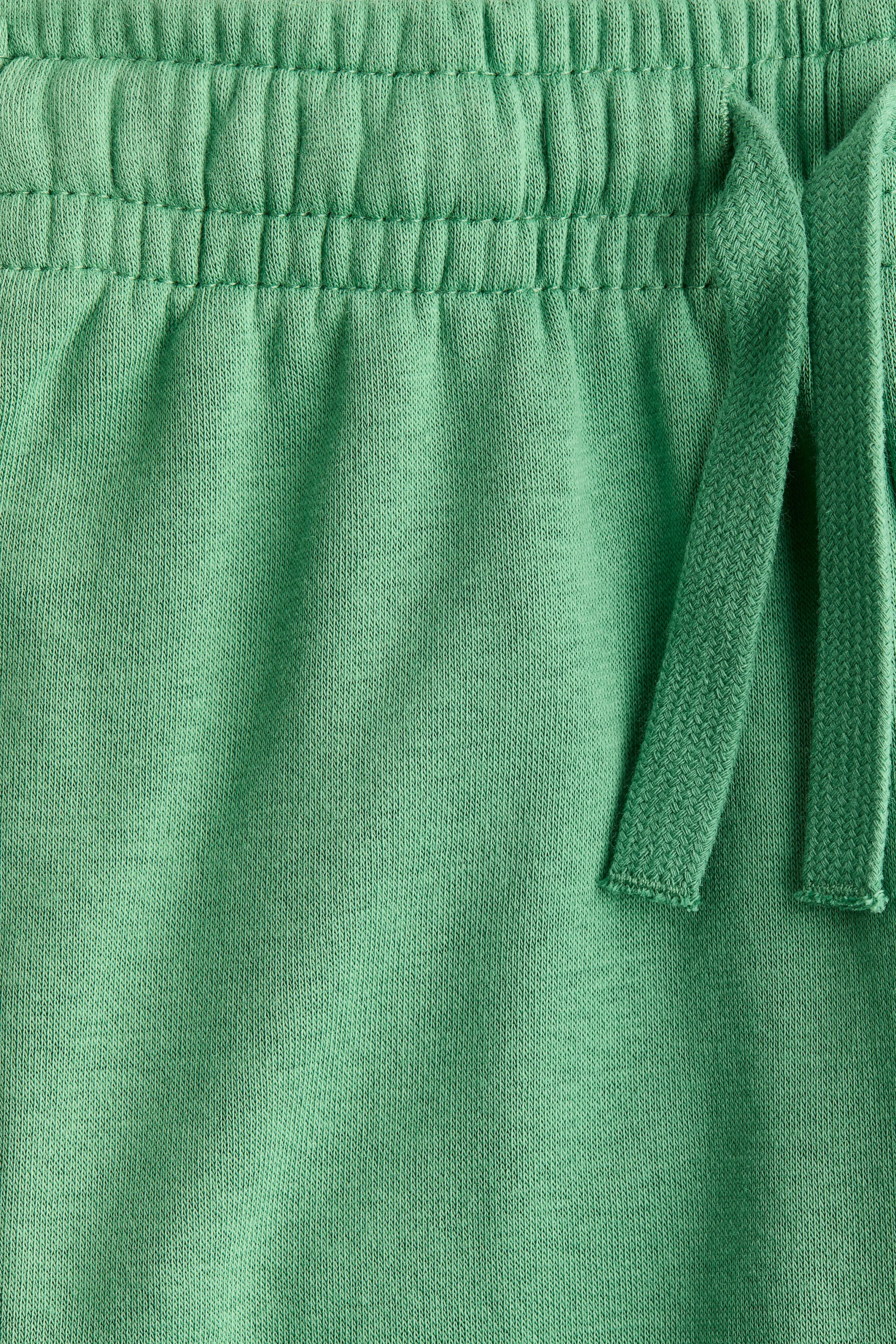 Pantalon jogger à l'intérieur brossé - Vert