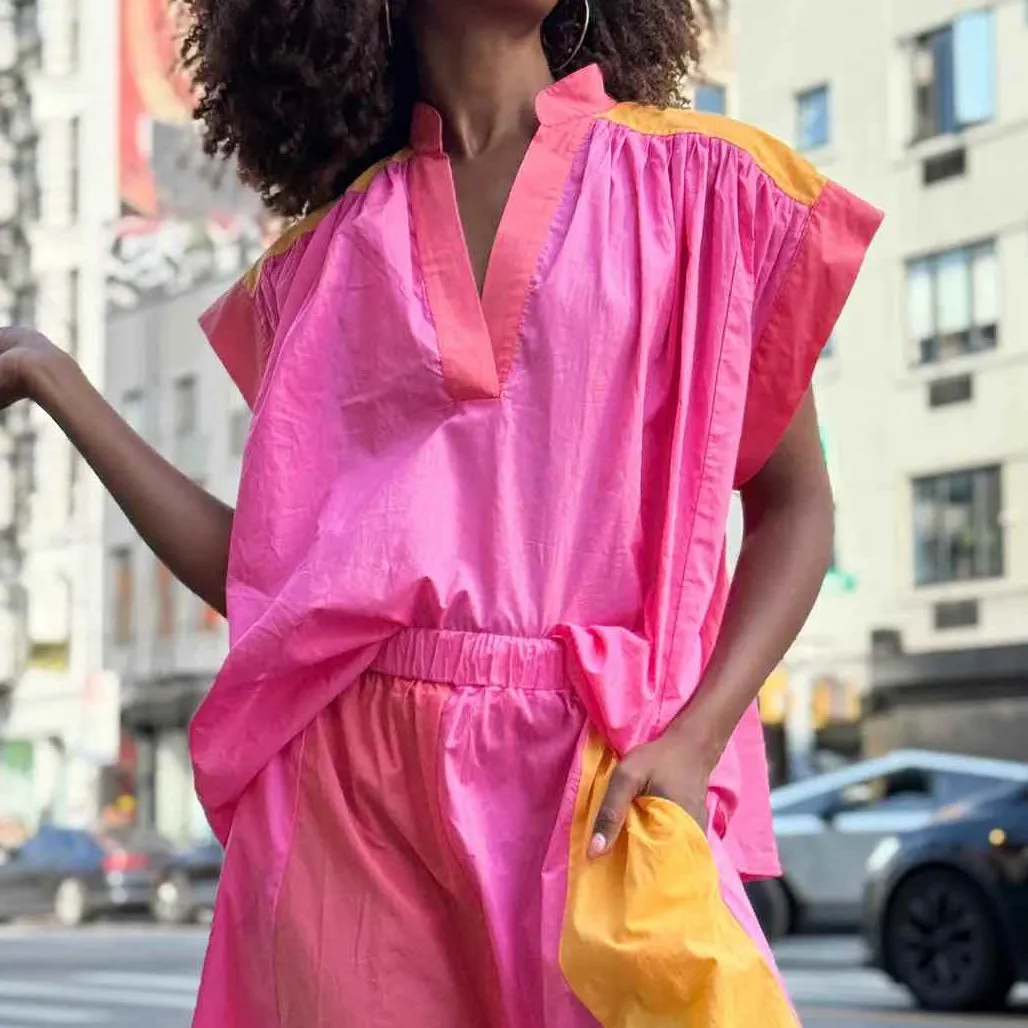 Pretty Blouse Pink lady - Rose Carmine