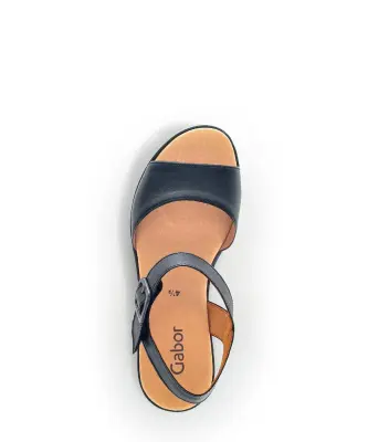 Sandales Gabor 44.651.27 Noires - Cuir Lacets Grande Pointure Femme — photo 3
