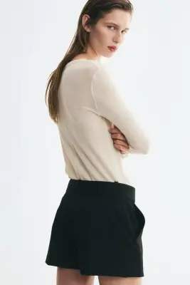 Jupe-short courte - Noir — photo 3