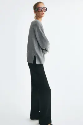 Pull oversize - Gris chiné — photo 2