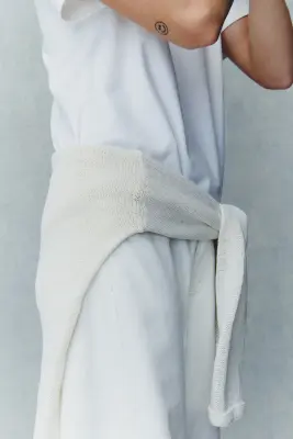 T-shirt en coton pima - Blanc — photo 3