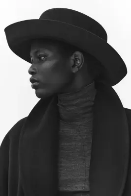 Manteau oversize - Bleu marine — photo 2