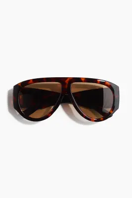 Lunettes de soleil polarisées - Marron/motif écaille de tortue — photo 1