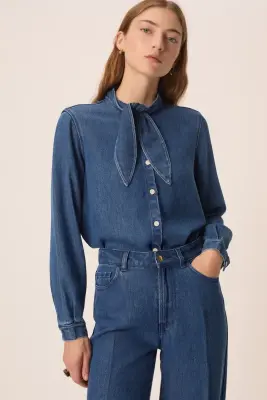 Blouse Lenora Middle Blue — photo 2