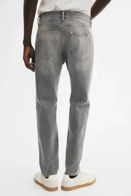 Tapered Jeans - Gris denim — photo 3
