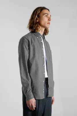 Chemise en flanelle - Gris — photo 4