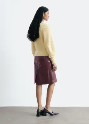 Pull en mélange de laine et de coton - Jaune beurre — photo 5
