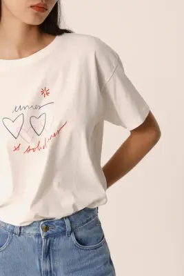 Tee-shirt Marina Ecru — photo 3