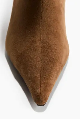 Bottes de hauteur genou - Beige foncé — photo 2