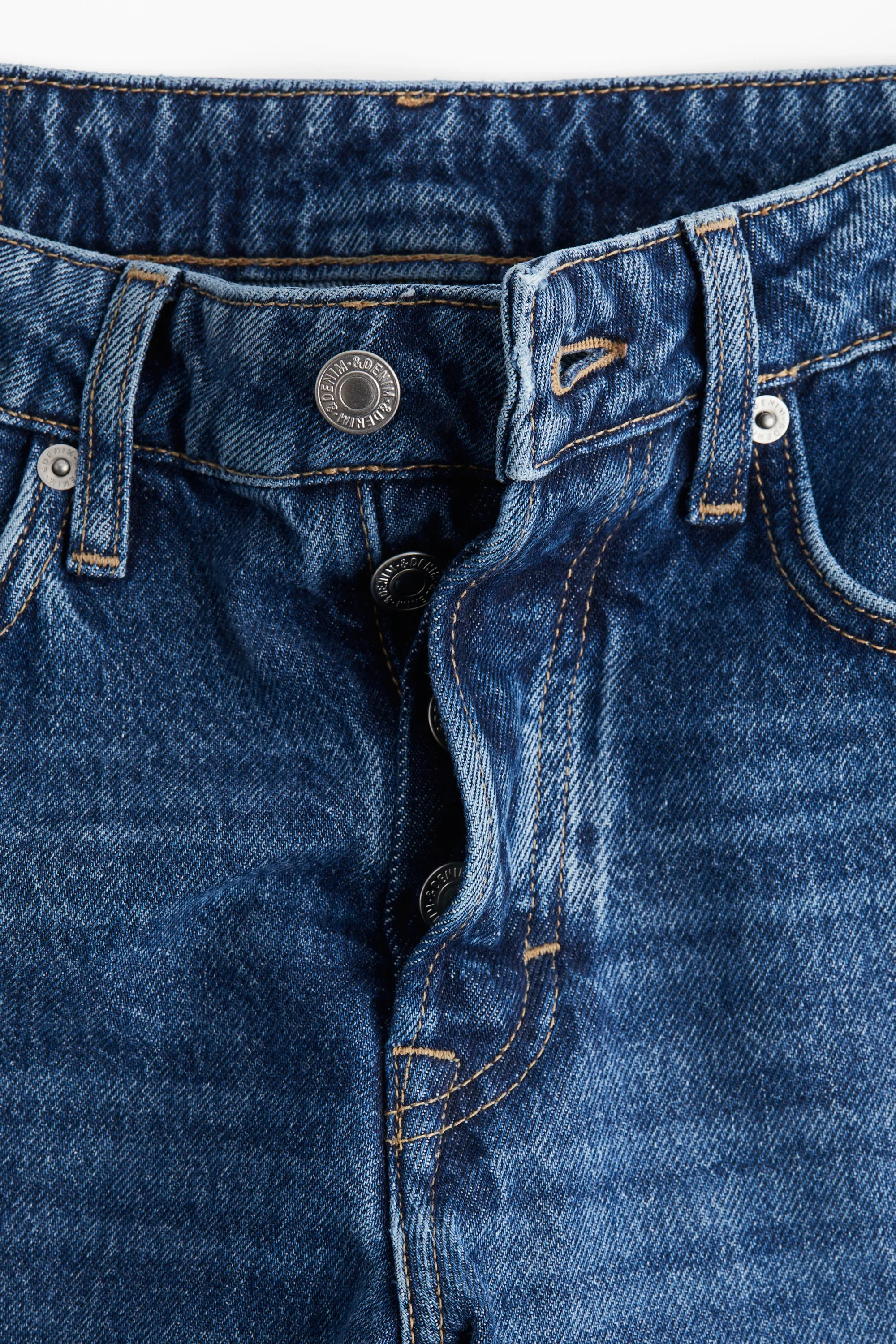 Straight Regular Ankle Jeans - Bleu denim clair