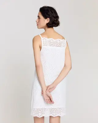 Robe Nerida blanc naturel — photo 4