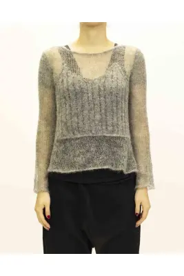 Pull mohair plastron bustier — photo 2