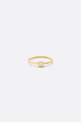 BAGUE JASMINE DIAMANT - Or jaune 18 carats — photo 1