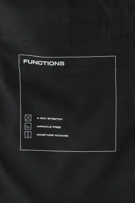 Pantalon chic Wrinkle-resistant Slim Fit - Noir — photo 2
