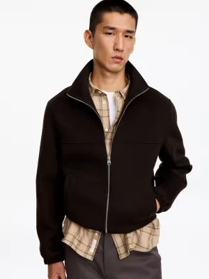 Chemise en flanelle brossée - Carreaux/Beige — photo 3